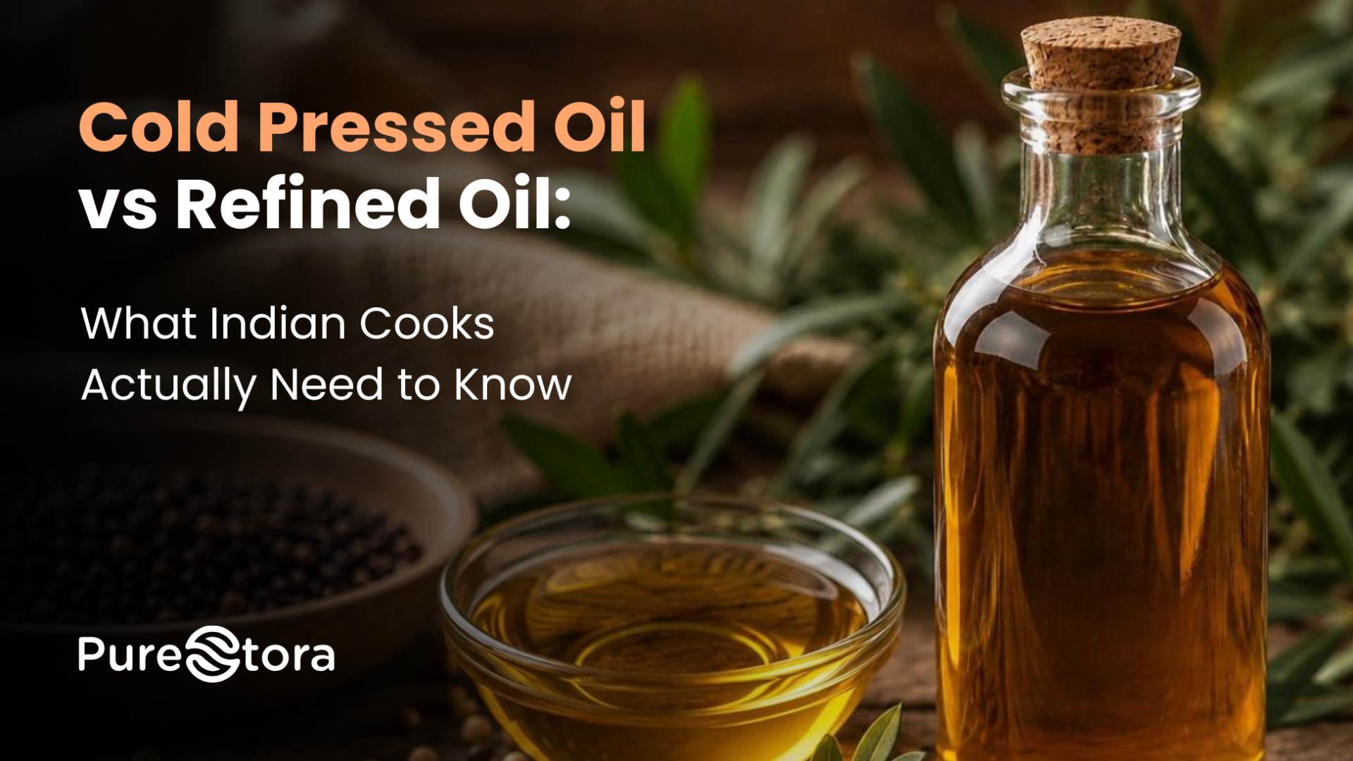cold pressed oil vs refined oil India kachi ghani mustard sesame coconut