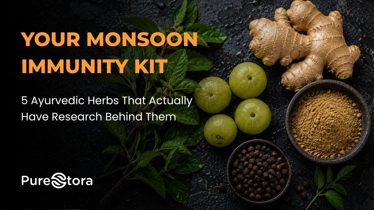 monsoon immunity India ayurvedic herbs tulsi ginger amla triphala