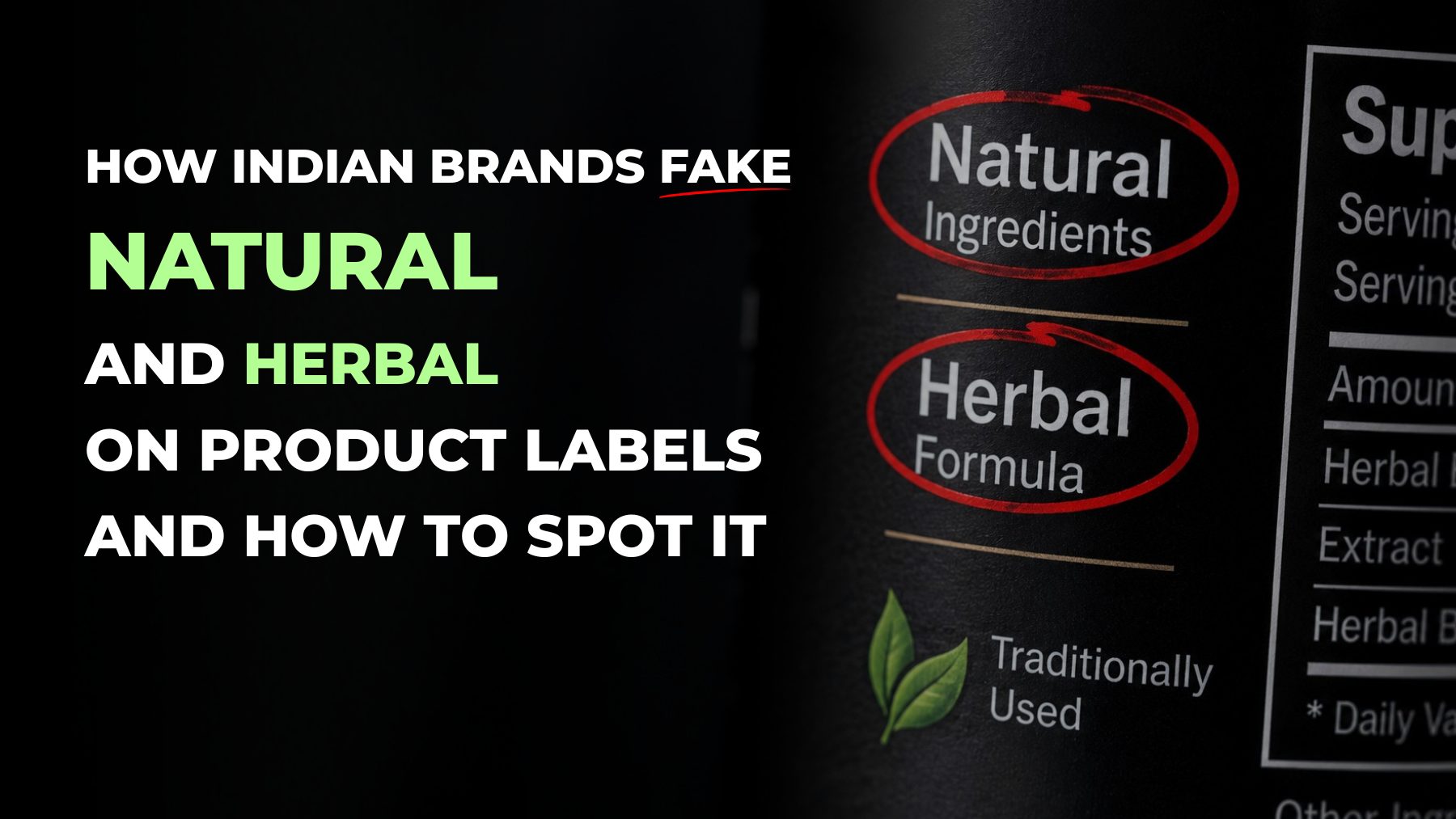 greenwashing India natural herbal fake labels how to spot