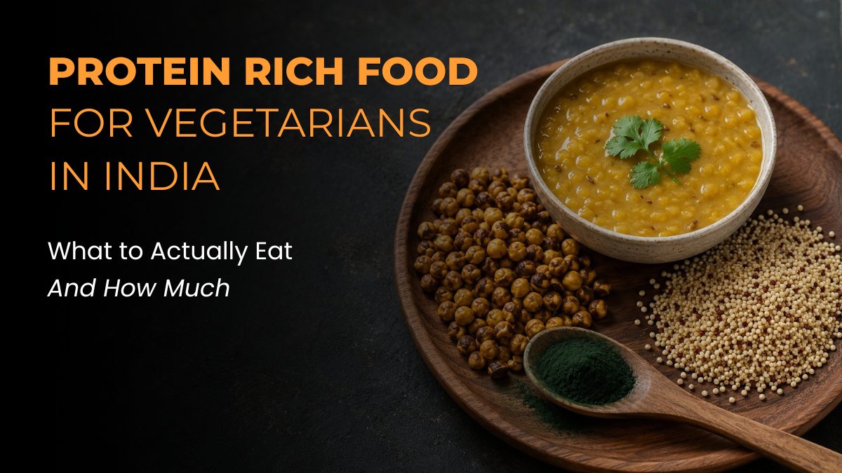 protein rich vegetarian food India dal lentils spirulina quinoa high protein veg sources