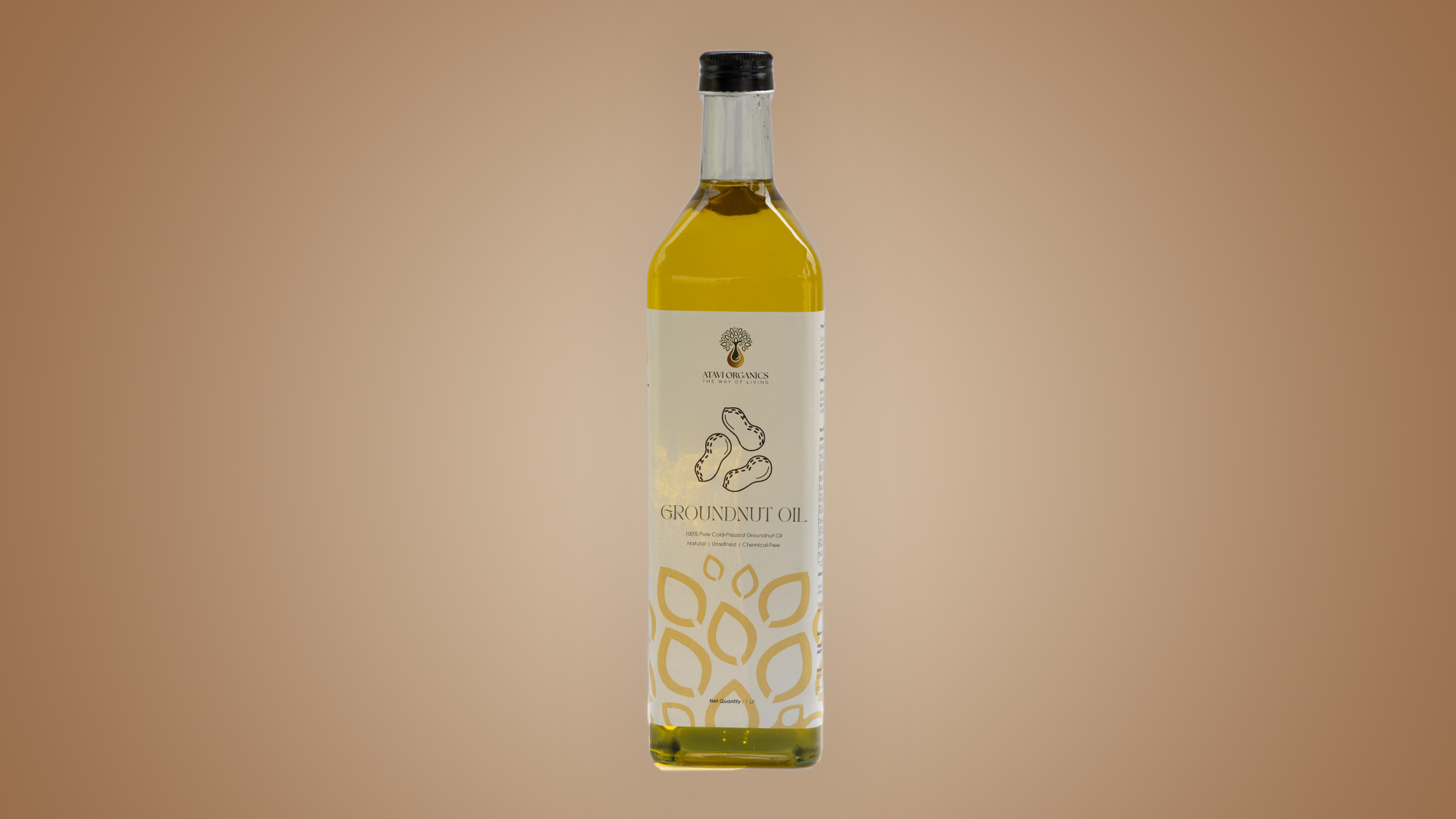 Wood-Pressed Groundnut Oil (1 Ltr)