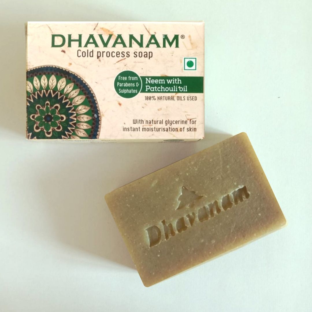 Dhavanam Neem Purifying Soap (Deep Cleansing & AntiBacterial)- Pack of 3