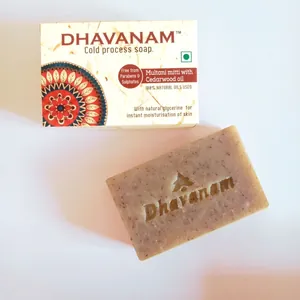 Dhavanam Multani Mitti Detox Soap (Oil Control & Skin Purification) - Pack of 3