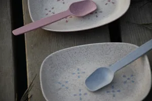 Mini Snack Plate with Spoon – 6 inch