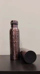 ORETROVE Hammered Antique Pure Copper Bottle