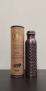 ORETROVE Antique Polish Brick Pure Copper Bottle