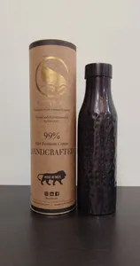 ORETROVE Black Hammered Pure Copper Bottle