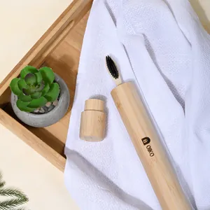 Bamboo Toothbrush Travel Tube| Brush Included |Stylish Protection On the Go