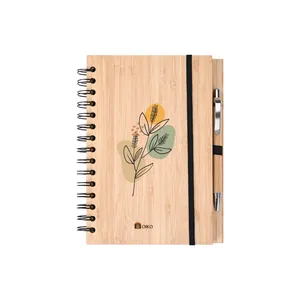 Bamboo Notebook Set – Sustainable Journal with Recycled Paper & Bamboo Pen