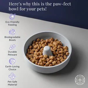 Irida Naturals Earth-Friendly Bubble Pet Bowl for Dogs and Cats