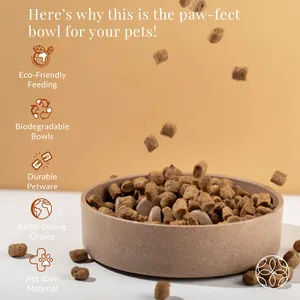 Irida Naturals Earth-Friendly Slow Feeder Pet Bowls for Dogs and Cats
