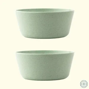 Irida Naturals Small Curry Bowl Set | Rice Husk & Bamboo Fiber Bowls for Snacks Pack of 2