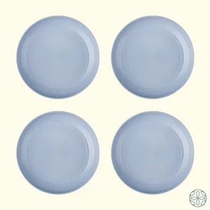 Wheat Straw Snack Plates Set Pack of 4