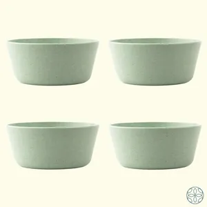 Rice Husk & Bamboo Fiber Bowls for Snacks Pack of 4