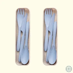 Wheat Straw Cutlery Set Pack of 2