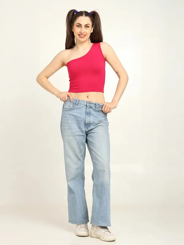 Gen Z Bamboo One Shoulder Top – Soft, Breathable & Sustainable Fit thumbnail