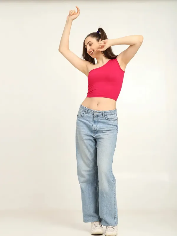 Gen Z Bamboo One Shoulder Top – Soft, Breathable & Sustainable Fit thumbnail