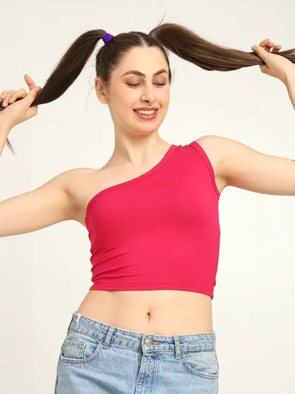Gen Z Bamboo One Shoulder Top – Soft, Breathable & Sustainable Fit thumbnail