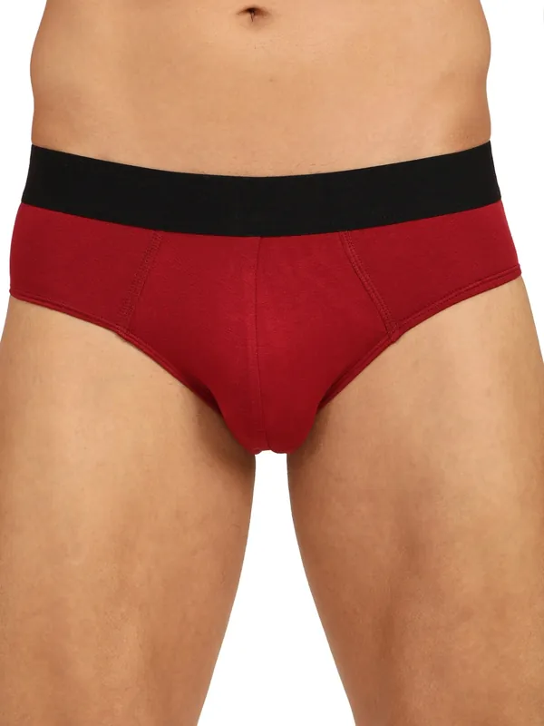 Bamboo Men’s Frenchie Fit Underwear | Maroon & Navy | Pack of 2 thumbnail