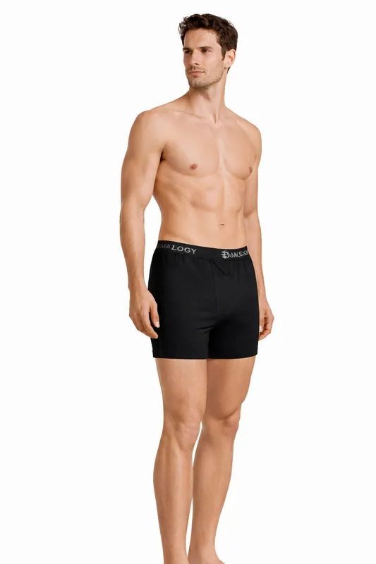 Bamboo Men’s Ultra-Soft Trunks & Boxers | Black & White | Pack of 2 thumbnail