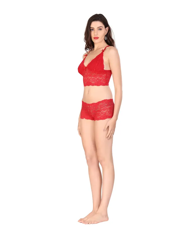Bridal Lace Bra Panty Lingerie Set for Youth thumbnail