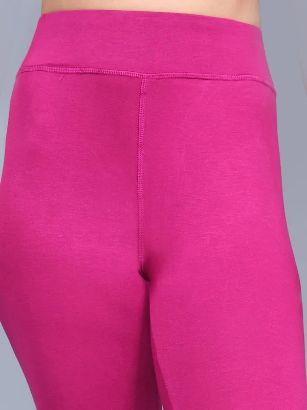 Bamboo Fabric Yoga Pant Bold | Fuchsia thumbnail