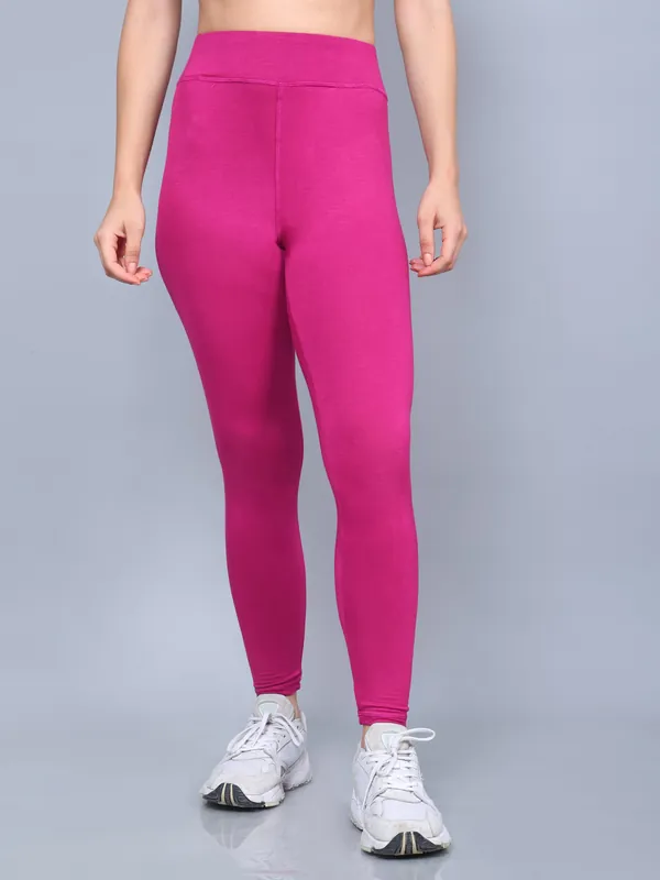 Bamboo Fabric Yoga Pant Bold | Fuchsia thumbnail