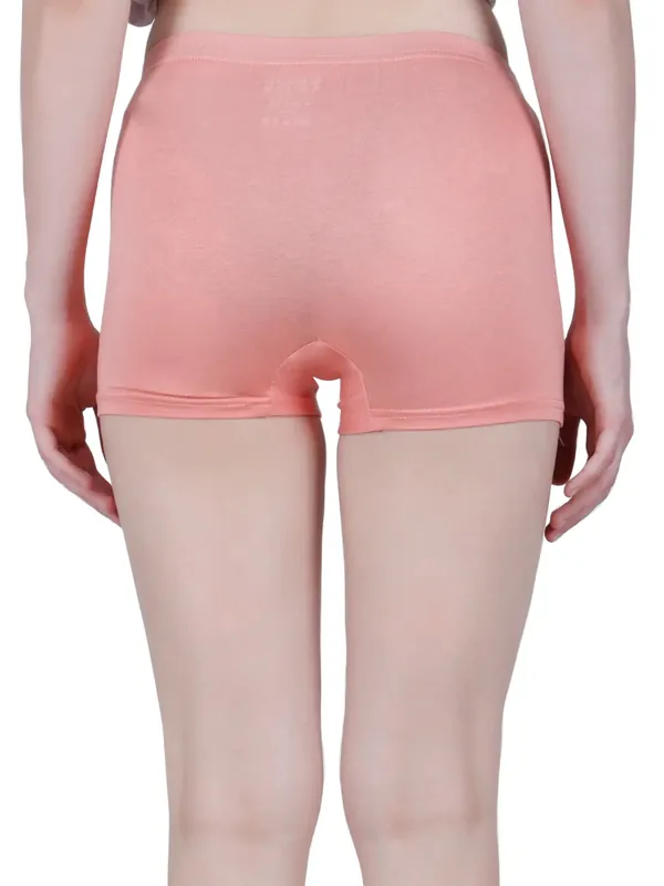 Bamboo Fabric Mid Rise Shorts | Peach & Blue | Pack Of 2 thumbnail