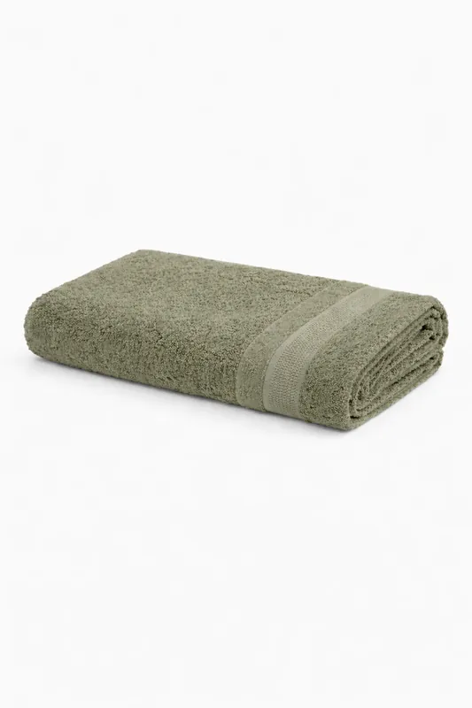 Bamboo Bath Towel – Ultra Soft, Quick Dry & Eco-Friendly Luxury Care | Green and Rust | Pack of 2 thumbnail