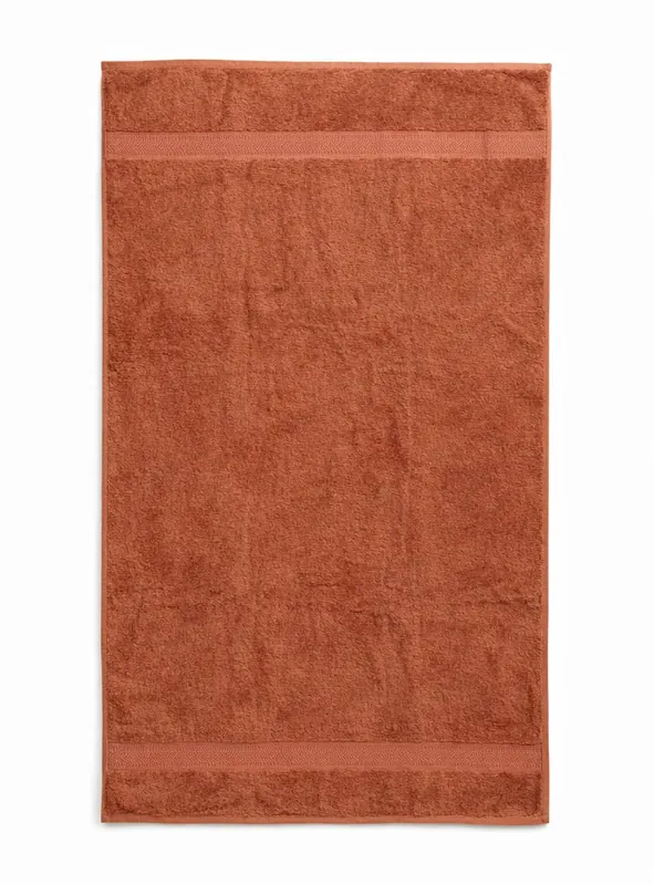 Bamboo Bath Towel – Ultra Soft, Quick Dry & Eco-Friendly Luxury Care | Rust and White | Pack of 2 thumbnail