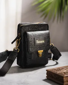 Mens Travel Sling Bag | 8.5"X5.5"X3" | 650gm