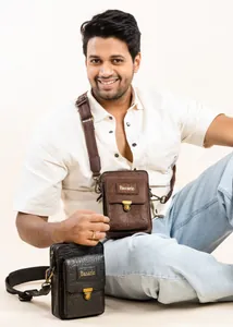 Mens Travel Sling Bag | 8.5"X5.5"X3" | 650gm