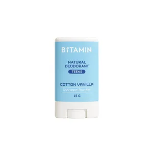 Bitamin Cotton Vanilla Teens Natural Deodorant Stick 15g
