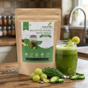 Raw Bitter Gourd with Amla Powder | 300 g