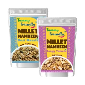 Millet Namkeen (Desi, Tangy Tomato) | 140 g (2 x 70 g)