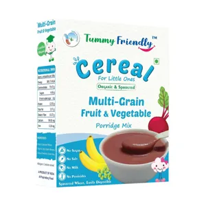 Porridge Mix | Sprouted Multi-Grain Fruit & Vegetable | USDA Organic | 8+ Months