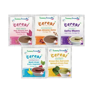 Stage 3 Porridge Mixes Trial 5 Packs (Ragi, Almond, Sathu Maavu, Multi Grain) | 8+ Months | 250 g