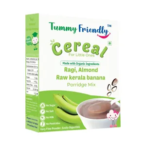 Porridge Mix | Sprouted Ragi, Almonds & Raw Kerala Banana | Organic | 8+ Months | 200 g