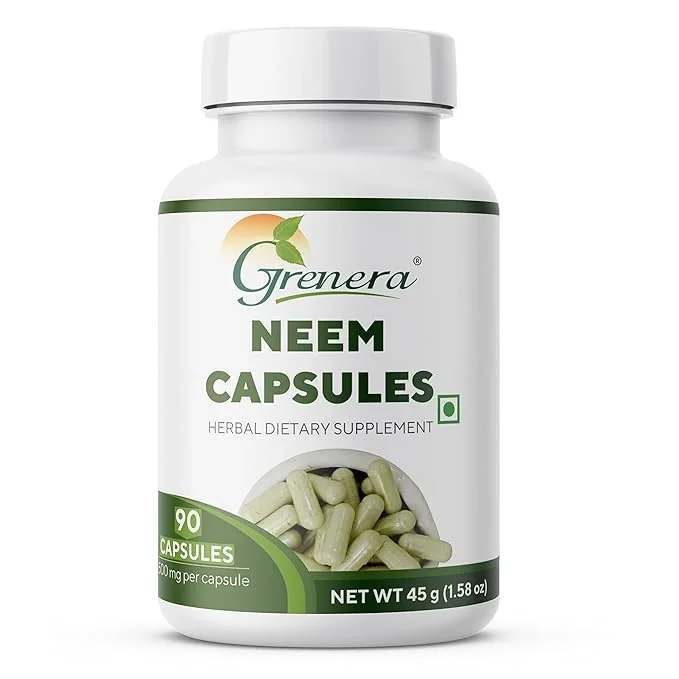 Neem Capsules | 90 Capsules (500 mg/Tablet) | 45 g