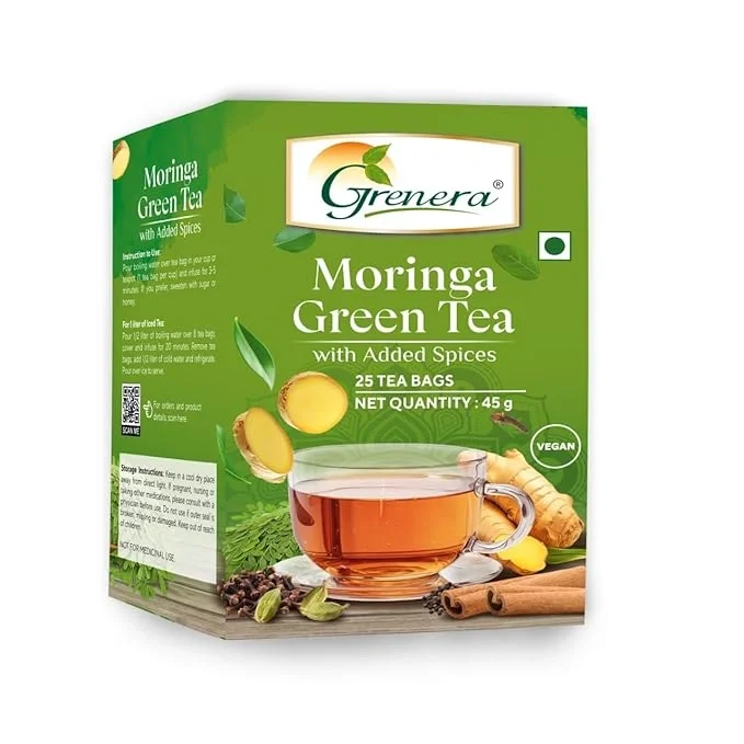 Moringa Green Tea With Added Spices | 25 Tea Bags | 45 g