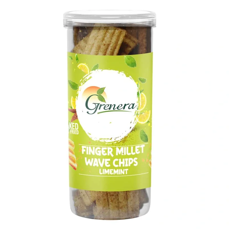 Finger Millet Wave Chips Lime mint | 90g
