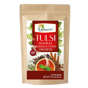 Tulsi Madras Masala Chai Infusion | 25 Tea Bags | 37.5 g