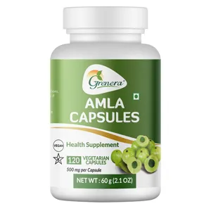 Amla Capsules | 120 Capsules | 500 mg/Capsule | 60 g