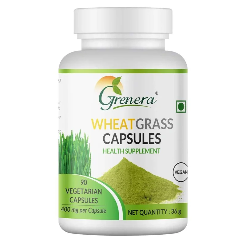 Wheatgrass Capsules | 90 Capsules | 400 mg/Capsule | 36 g