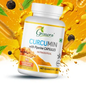 Curcumin Capsules | 90 Capsules | 550 mg/Capsule | 49.5 g