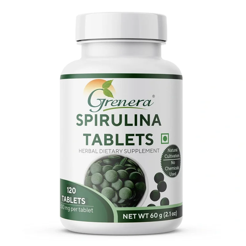 Spirulina Tablets | 120 Tablets | 500 mg/Tablet