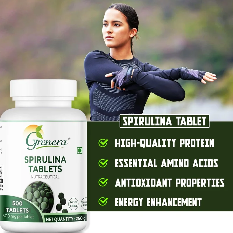 Spirulina Tablets | 500 Tablets | 500 mg/Tablet
