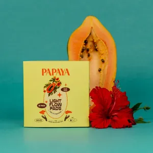 Papaya Light Flow Menstrual Pad | Pack of 18