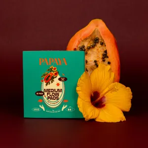Papaya Medium Flow Menstrual Pad | Pack of 18