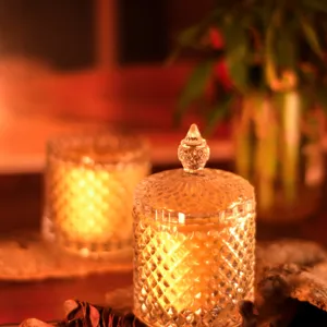 Tuberose Soy Wax Candle Crystal Jar